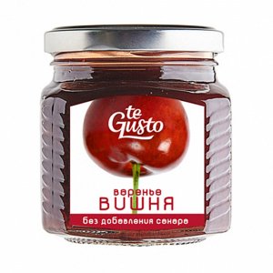 Варенье Те Густо Вишня с яблочным соком без сахара 300г