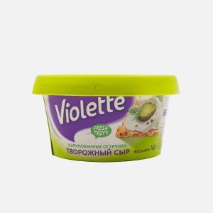 Сыр Виолетта творож с огурцами и зеленью 70% пл/ст 140г