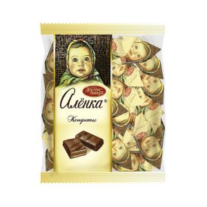 Конфеты Алёнка глазированные шоколадные 250г (Красный Октябрь)