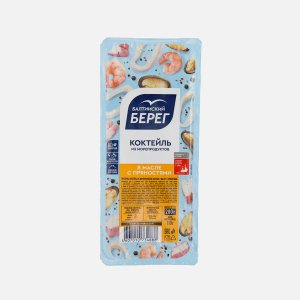 Коктейль Балтийский Берег из морепродуктов с пряностями в масле 200г