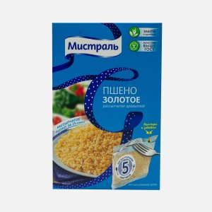 Пшено Мистраль золотое в пакетиках к/к 400г