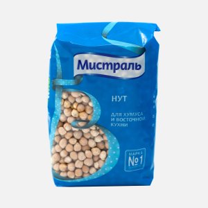 Нут Мистраль для хумуса и восточной кухни пл/уп 450г