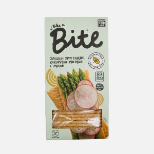 Хлебцы Бите Кукурузно-рисовые с луком хрустящие веган 150г