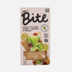 Хлебцы Бите Рисовые с морковью и томатом хрустящие веган 150г