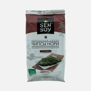 Чипсы Сэн Сой Премиум Нори Терияки из морской водоросли пл/уп 4,5г