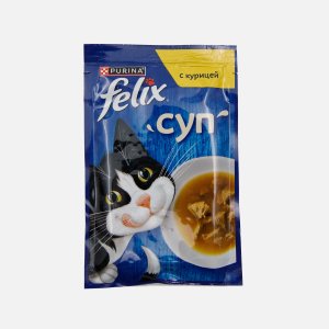 Корм Феликс Суп с курицей пауч 48г