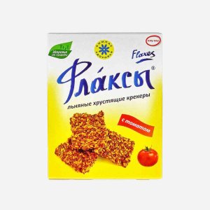 Крекеры Компас здоровья Флаксы льняные с томатом без глютена 120г