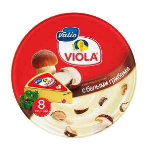 Сыр Виола плавл с белыми грибами 45% к/к 130г