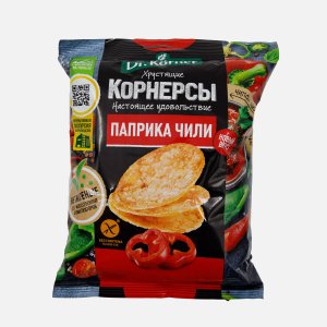 Чипсы Др Корнер Корнерсы кукурузно- рисовые с паприкой/чили 50г