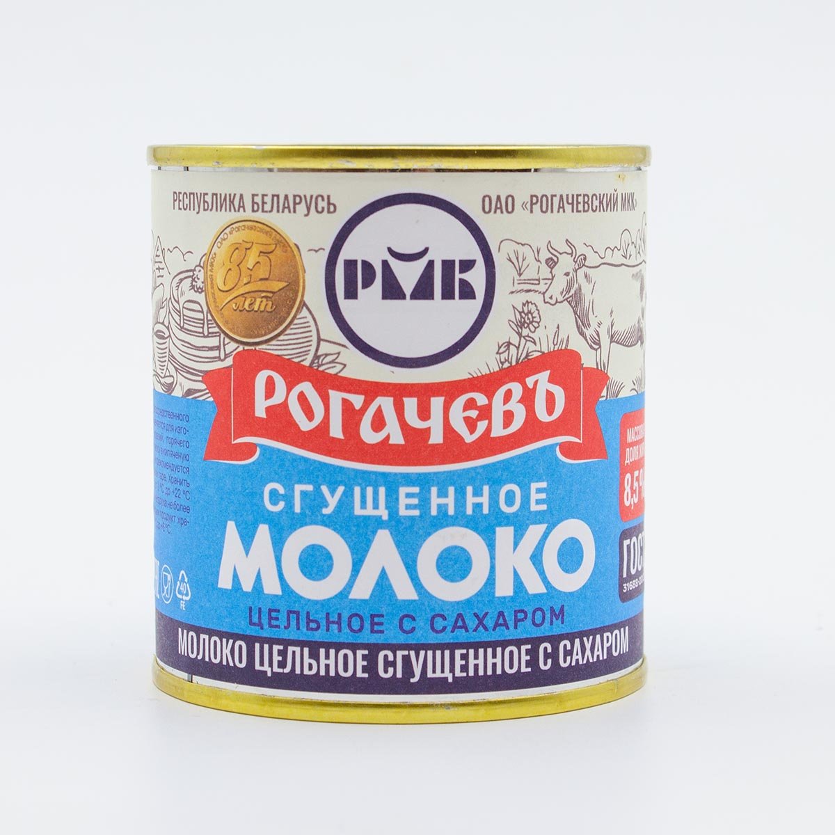Молоко сгущ Рогачевъ Егорка вареное с сахаром 8.5% 360г Молоко сгущ Рогачевъ Егорка вареное с сахаром 8.5% 360г