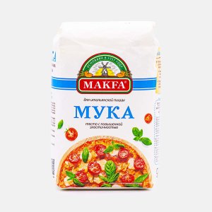 Мука Макфа пшеничная для пиццы в/с бум/пак 1кг