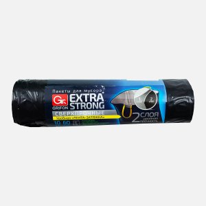 Пакеты Грифон д/мусора двухслойные с завязками 60л 60х70см 10шт в рул