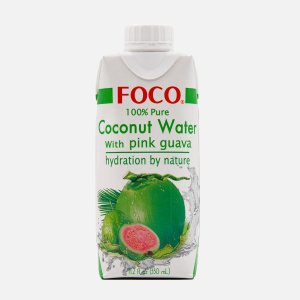 Кокосовая вода Фоко с розовой гуавой т/п 330мл