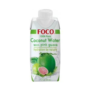Кокосовая вода Фоко с розовой гуавой т/п 330мл