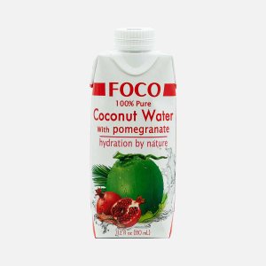 Кокосовая вода Фоко с соком граната без сахара т/п 330мл