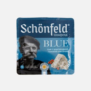 Сыр Шонфилд Блю с благородной голубой плесенью 54% пл/уп 100г