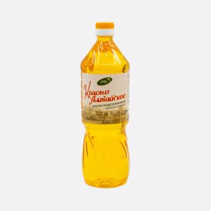 Масло КрасноАлтайское подсолнечное прямого отжима высший сорт нерафинированное пл/б 1л