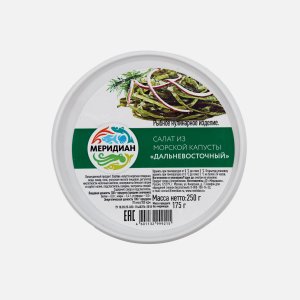 Салат Меридиан Дальневосточный из морской капусты пл/б 250г