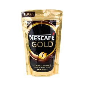 Кофе Нескафе Голд раст с добавлением молотого м/у 130г