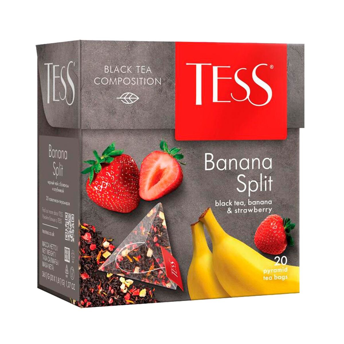 Banana tea. Чай черный Tess банана 20х1,8г. Чай Тесс банана сплит. Чай Tess Banana Split. Чай Tess фруктовый.