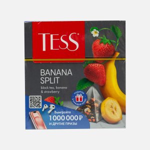Чай Тесс Банана Сплит пирамид 20*1,8г