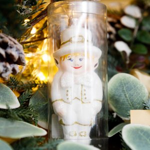 Украшение елочное Эльф 15см стекло в упаковке ГФ-227