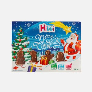 Шоколад Хибби Рождественские фигурки молочный 100г