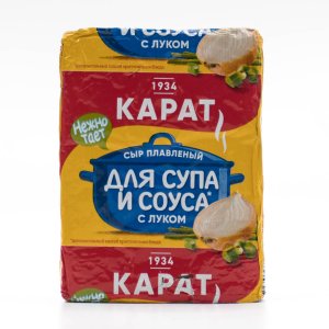 Сыр Карат плавл с луком для супа 45% фольга 90г
