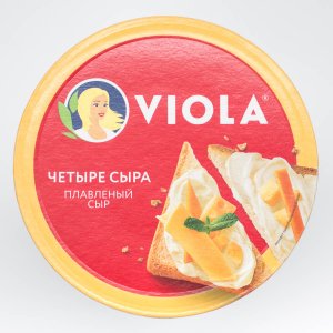 Сыр Валио Виола плавленный Четыре сыра круг 45% к/к 130г