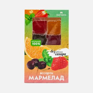 Мармелад Мармеко Ассорти без сахара к/к 170г