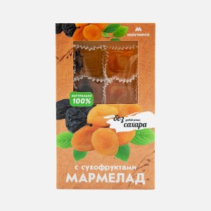 Мармелад Мармеко с сухофруктами без сахара к/к 170г