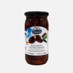 Маслины Делфи Каламата без косточки в рассоле 350г