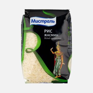 Рис Мистраль Жасмин ароматный белый пл/пак 500г