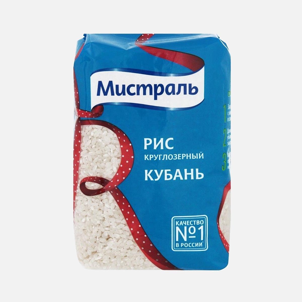 Рис Мистраль Кубань круглозерный белый пл/уп 900г Рис Мистраль Кубань круглозерный белый пл/уп 900г