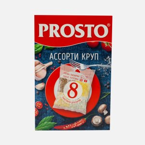 Ассорти круп Просто гречка/пшеничка/пшено/перловка в пакетиках 500г