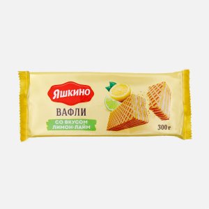 Вафли Яшкино Лимон-Лайм пл/уп 300гр