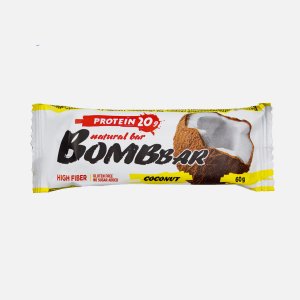 Батончик Бомббар Кокос неглазированный протеиновый 60г
