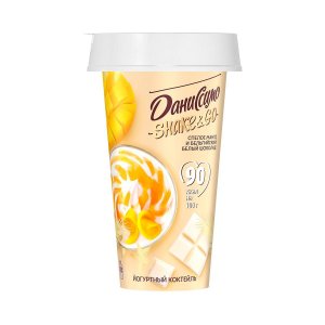 Коктейль к/м Даниссимо йогуртн Спелое манго/Бельг бел шокол 190г