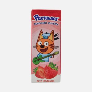 Коктейль Растишка молочный Клубника 2% т/п 210г
