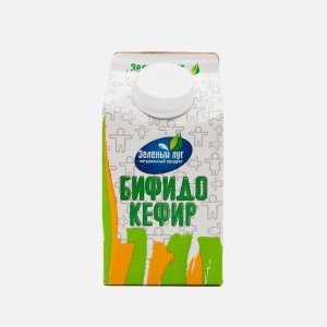 Биопродукт кисломолочный Зеленый луг Бифидокефир 2.5% т/п 450г