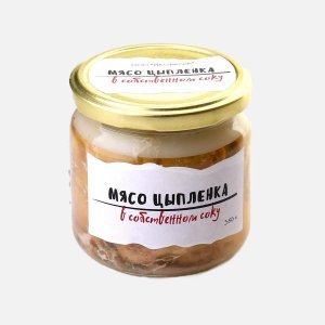 Мясо цыпленка в собственном соку Колбасный цех ст/б 350г