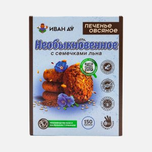 Печенье Иван Да Необыкновенное овсяное с семечками льна к/к 150г