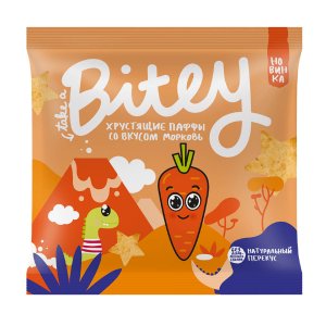 Паффы Бите со вкусом Морковь мультизлаковые фигурки 20г