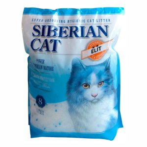 Наполнитель Сибирская кошка для кошачьего туалет Элита силикагель пл/уп 8л
