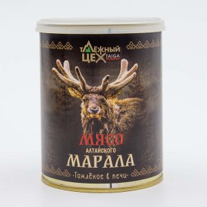 Мясо Таёжный цех Алтайского марала томлёное в печи ж/б 338г