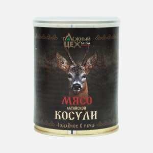 Мясо Таёжный цех косули томлёное в печи ж/б/кл 338г