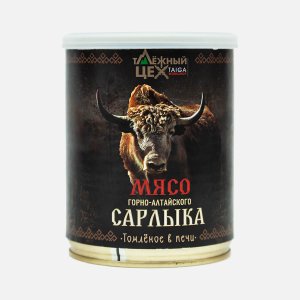 Мясо Таёжный цех Горно-Алтайского сарлыка томлёное в печи ж/б 338г