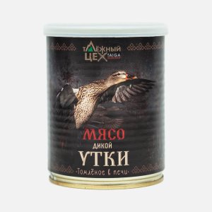 Мясо Таёжный цех дикой утки томлёное в печи ж/б 338г