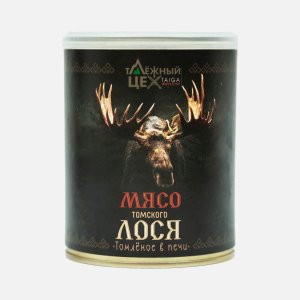 Мясо Таёжный цех лося томлёное в печи ж/б/кл 338г