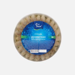 Сельдь Фише ароматная ф/к в масле с укропом пл/б 180г